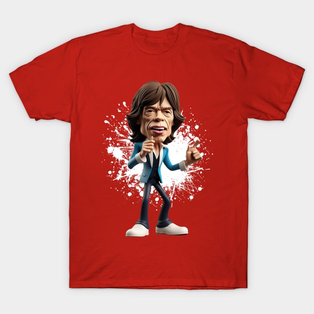 Old rockstar figure T-Shirt by k9-tee